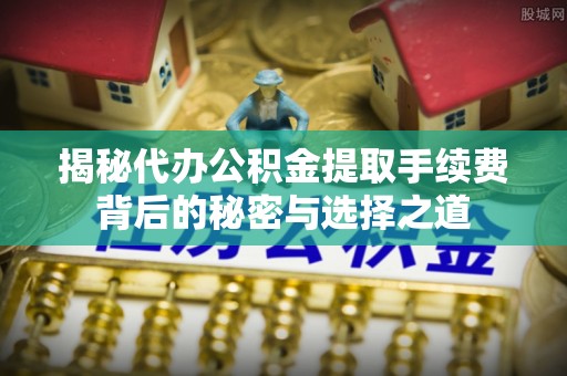 伊川揭秘代办公积金提取手续费背后的秘密与选择之道